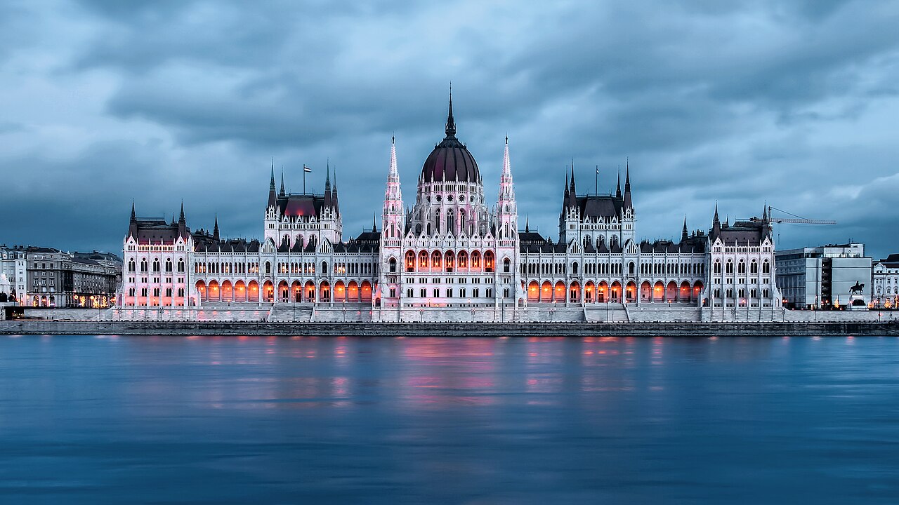 Hungarian Parliament Building in Budapest, Hungary