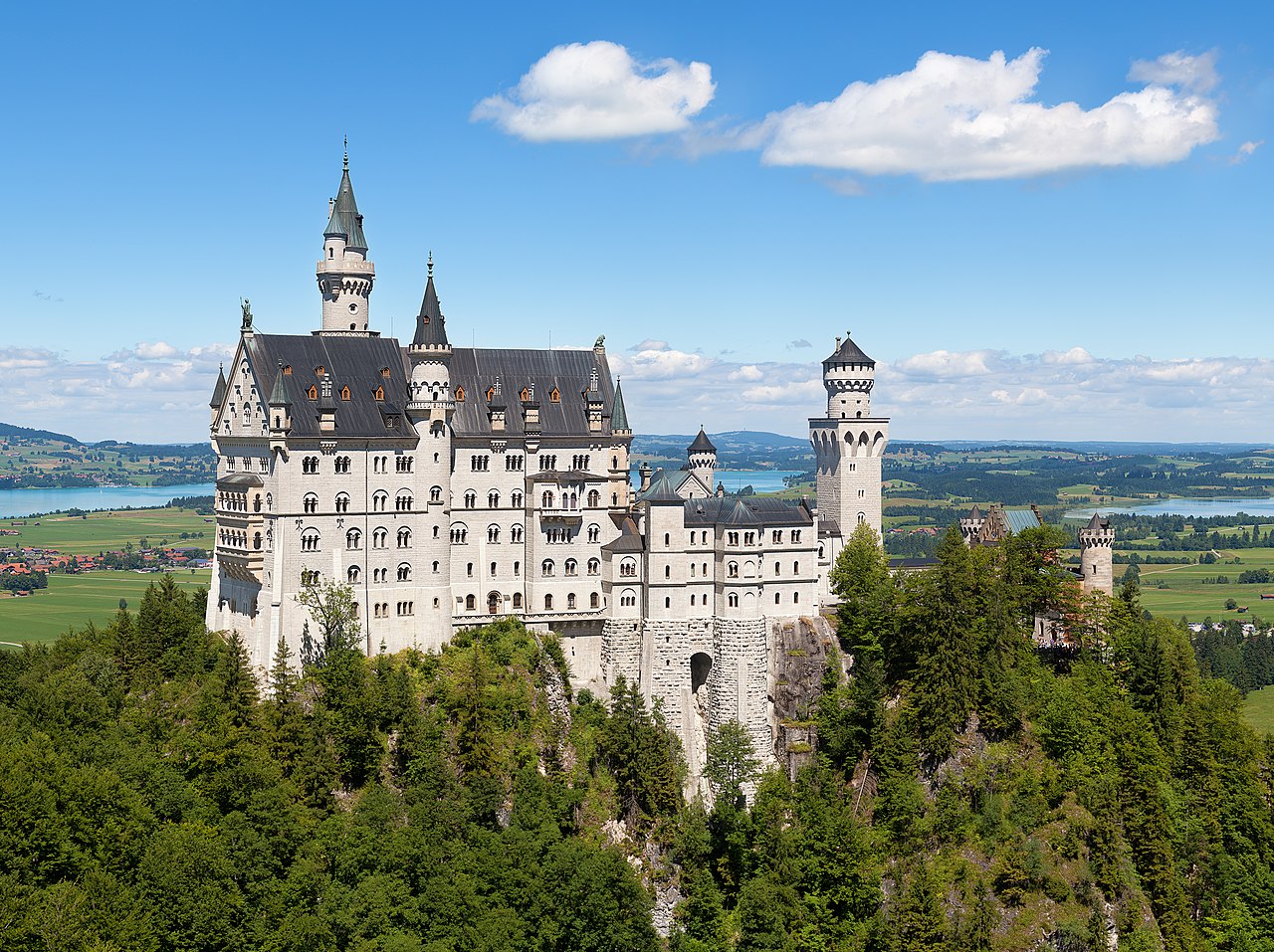 Neuschwanstein Castle in Schwangau, Germany